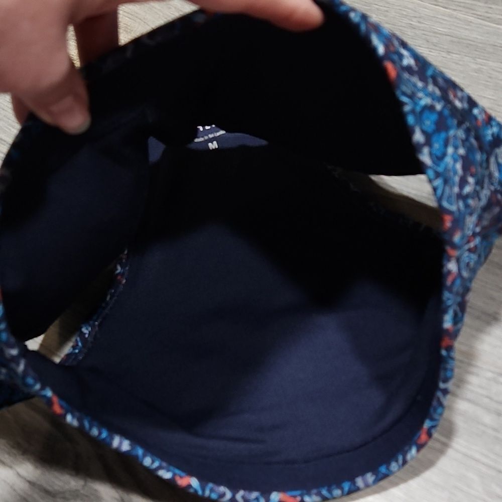 ATHLETA Navy Razorback Workout Sports Bra Tank - Picture 4 of 7